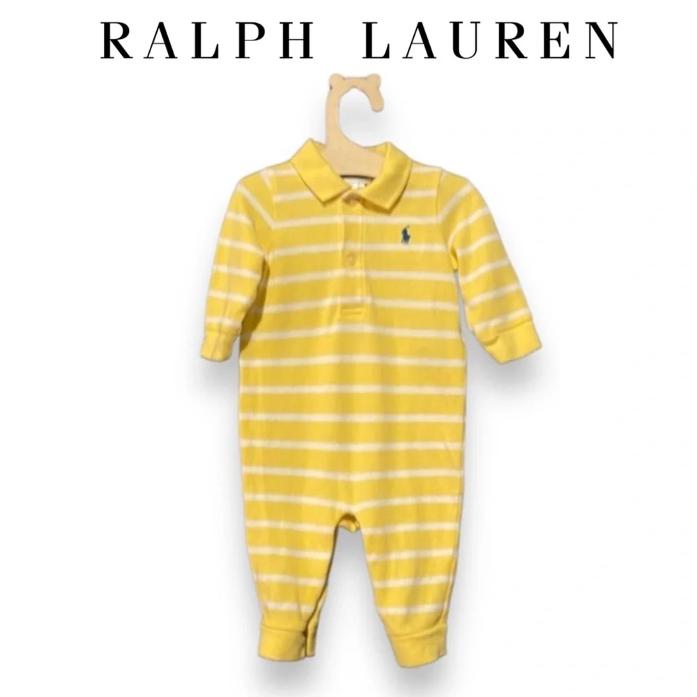 Ralph Lauren Rugby Stripe Baby Bodysuit